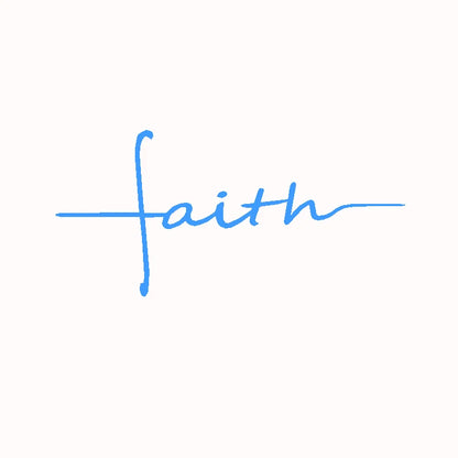 Faith Cross Vinyl Decal – Car Window & Laptop Christian Decor