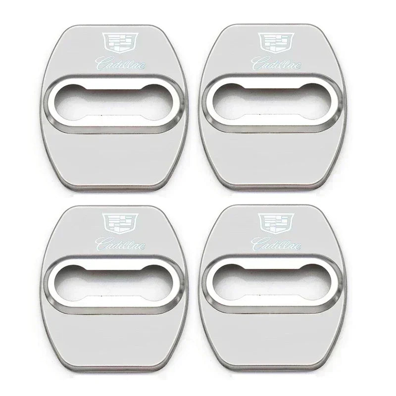 (NOT SOLD TO USA) 4pcs Door Lock Cover Stickers for Cadillac CTS ATS Escalade A-Silver – Car Accessories | MotorWorld Marketplace