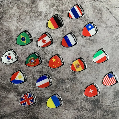 3D Reflective National Flag Sticker Motorcycle Parts Car Decal Korea France Russia Spain Brazil Chile ukraine British Italy USA – Car Accessories | MotorWorld Marketplace