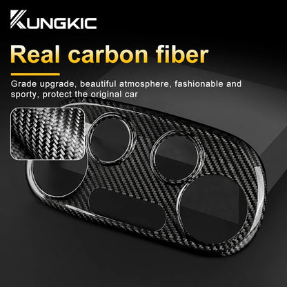 Real Dry Carbon Fiber AC Frame Cover for Abarth 595/695 Fiat