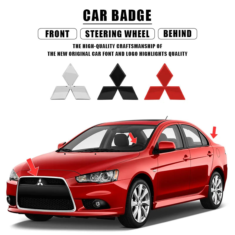 ABS Emblem Badge for Mitsubishi
