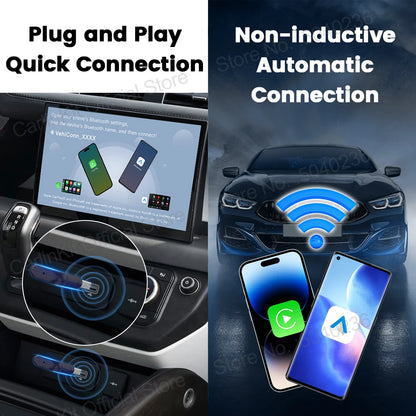 CarlinKit 5.0 Mini Adapter Wireless CarPlay & Android Auto