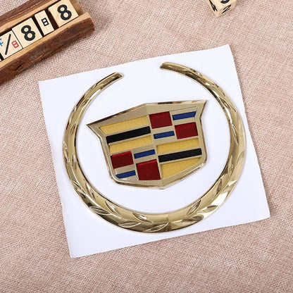 (NOT SOLD TO USA) Cadillac Emblem Badge for SRX ATS XTS 2017-2021, 1PC Gold – Car Accessories | MotorWorld Marketplace