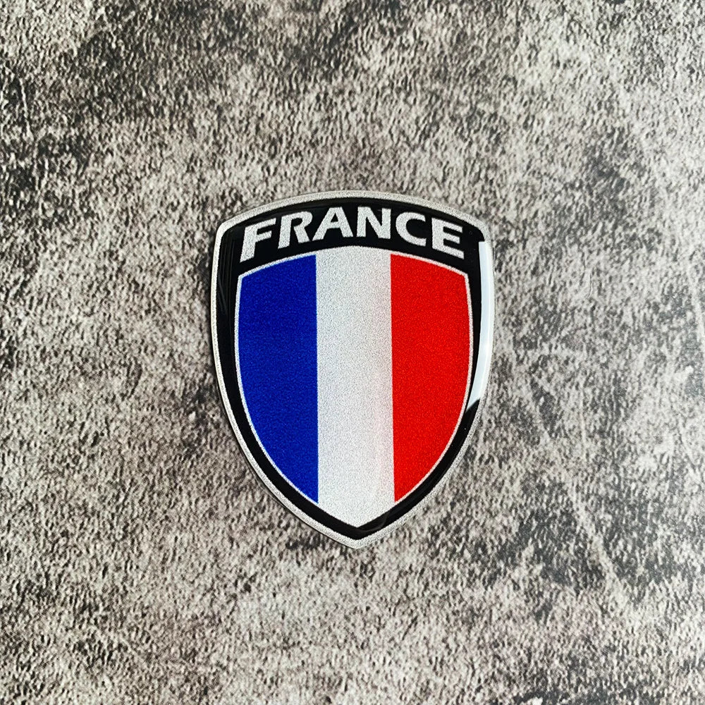 3D Reflective National Flag Sticker Motorcycle Parts Car Decal Korea France Russia Spain Brazil Chile ukraine British Italy USA FRANCE – Car Accessories | MotorWorld Marketplace