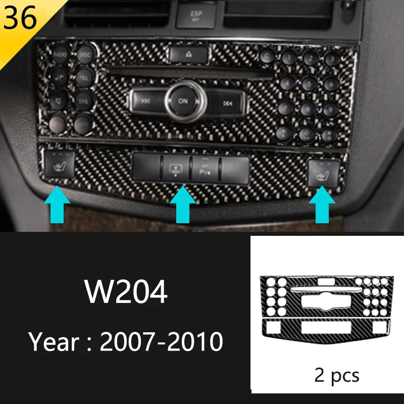 Carbon Fiber Window Trim for Mercedes C-Class W204/C180/C200 Type 36 – Car Accessories | MotorWorld Marketplace