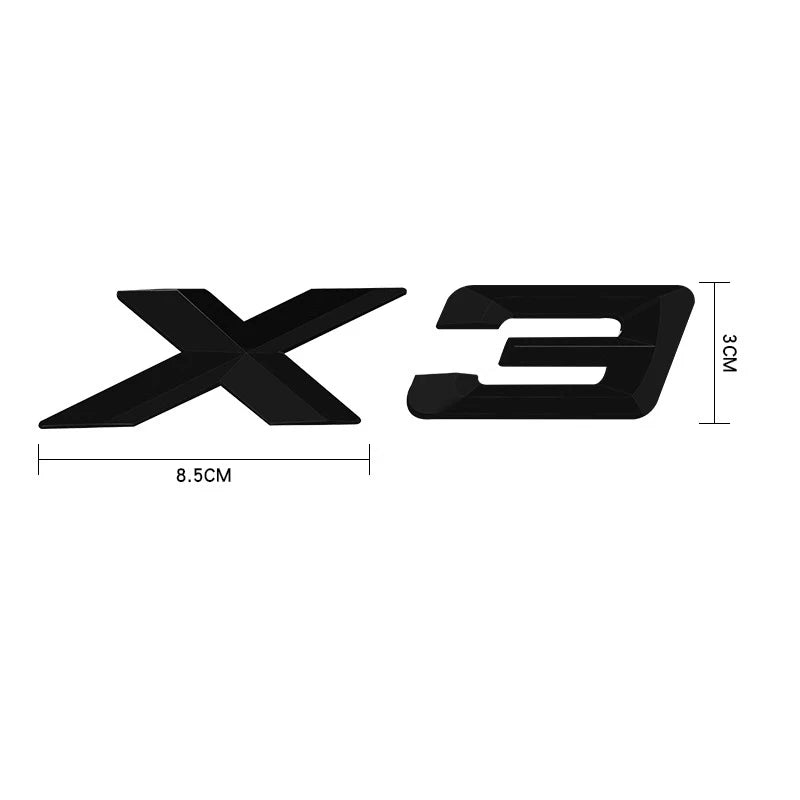 3D Xdrive Emblem Badge for BMW X1-X7 20d-50d 20i-30i