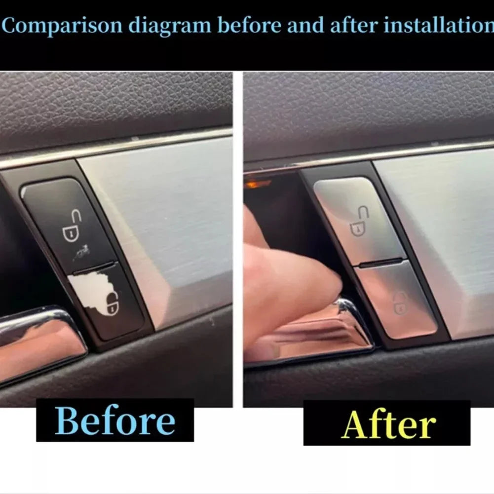 Mercedes W204/W212 Door Lock Switch Cover Set 4-Door