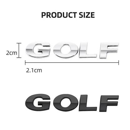 VW Golf 6 7 Rear Trunk ABS Badge Emblem Nameplate Decor
