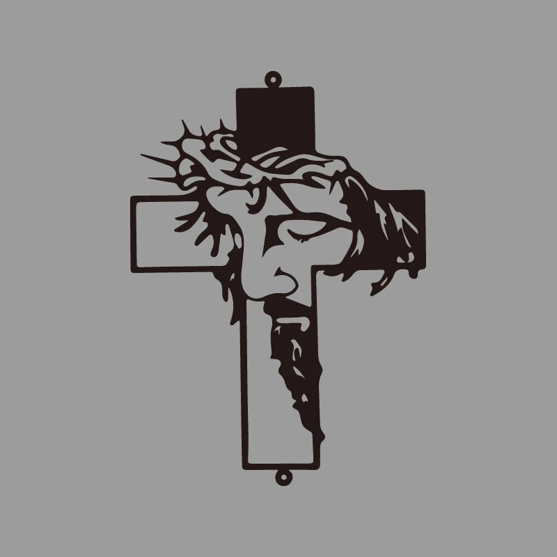 Jesus Cross Prayer Decal – High-Quality Car & Truck Sticker black – Car Accessories | MotorWorld Marketplace