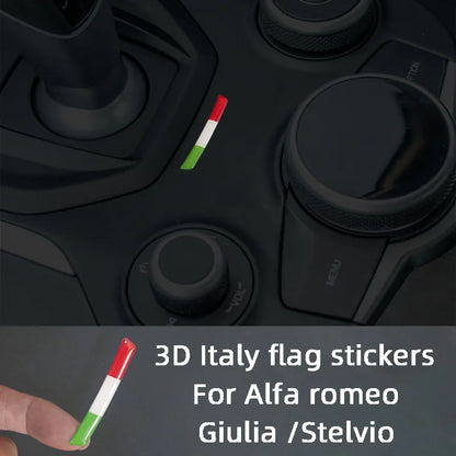 Alfa Romeo Giulia/Stelvio Gear Shift 3D Italy Flag Trim – Car Accessories | MotorWorld Marketplace