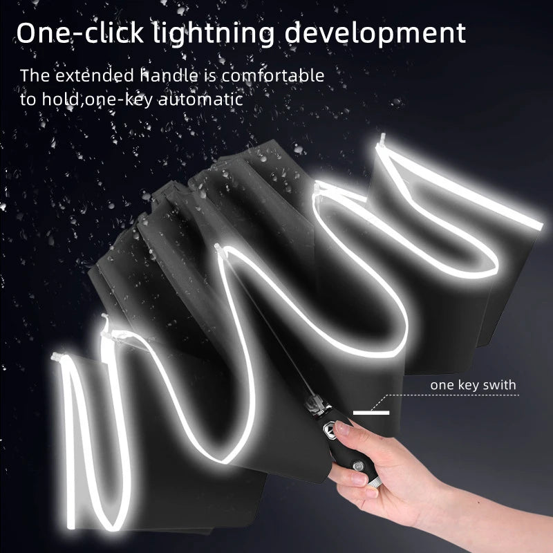 Peugeot Auto Folding Windproof Rain Umbrella