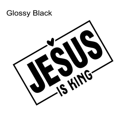 Jesus Is King Laser Vinyl Decal 15x9.4cm – Pro Auto Accessory