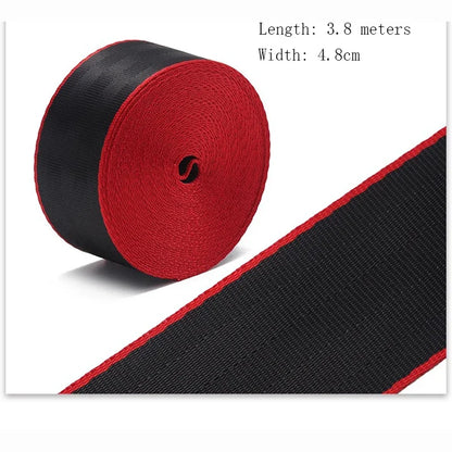 **3.6M Racing Seat Belt Webbing – Reinforced, Certified Safety** Red Black – Car Accessories | MotorWorld Marketplace