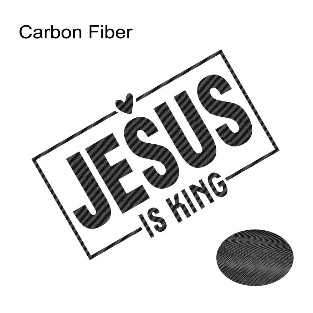 Jesus Is King Laser Vinyl Decal 15x9.4cm – Pro Auto Accessory