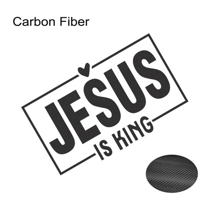 Jesus Is King Laser Vinyl Decal 15x9.4cm – Pro Auto Accessory