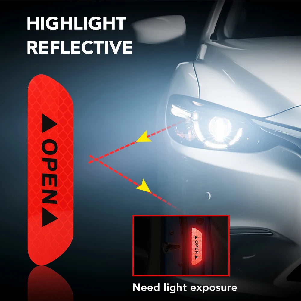 Car Door Warning Reflector Tape for Dacia Duster Logan Sandero