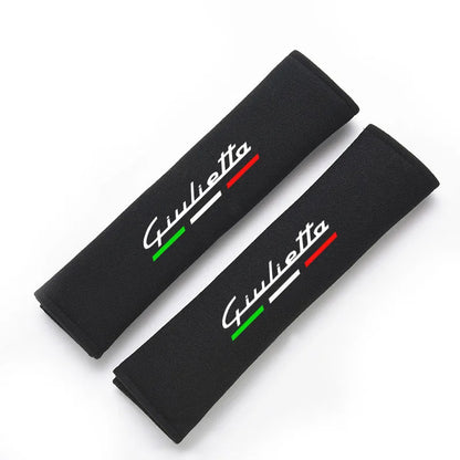 2Pcs Leather Seat Belt Shoulder Covers for Giulietta black – Car Accessories | MotorWorld Marketplace