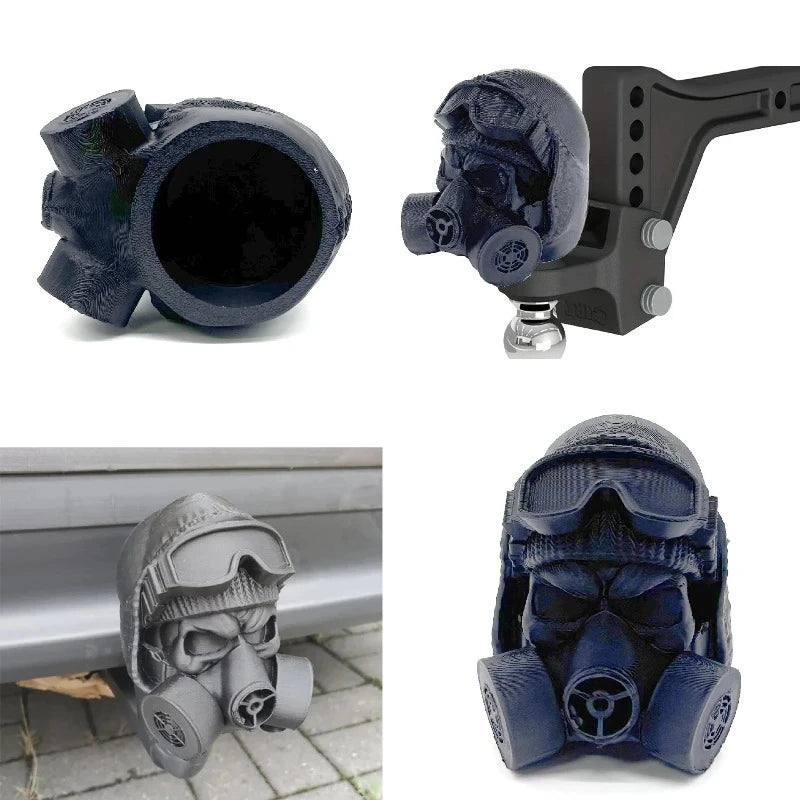 3D Printed Stalker Gas Mask Hitch Cover – Rustproof, Pro Grade – Car Accessories | MotorWorld Marketplace