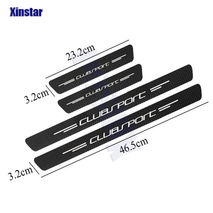 4Pcs Carbon Fiber Door Sill Stickers for VW Golf 8 GTI