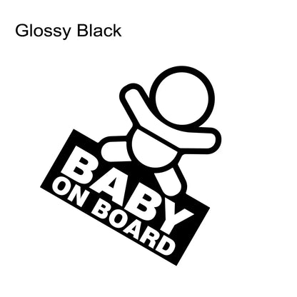 Baby on Board Safety Sticker – Durable Vinyl Car Decal Sign Glossy Black – Car Accessories | MotorWorld Marketplace