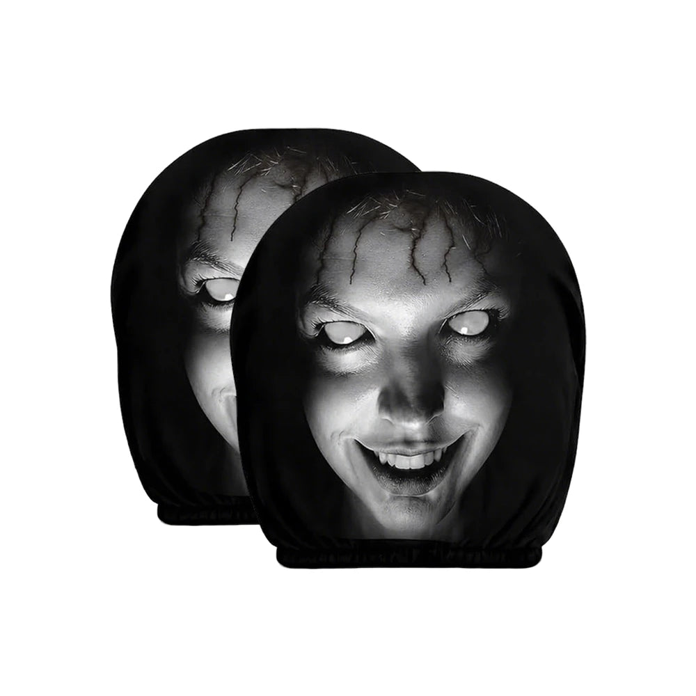 Ghost Face Universal Headrest Covers – Halloween Car Upgrade 2 PCS B – Car Accessories | MotorWorld Marketplace