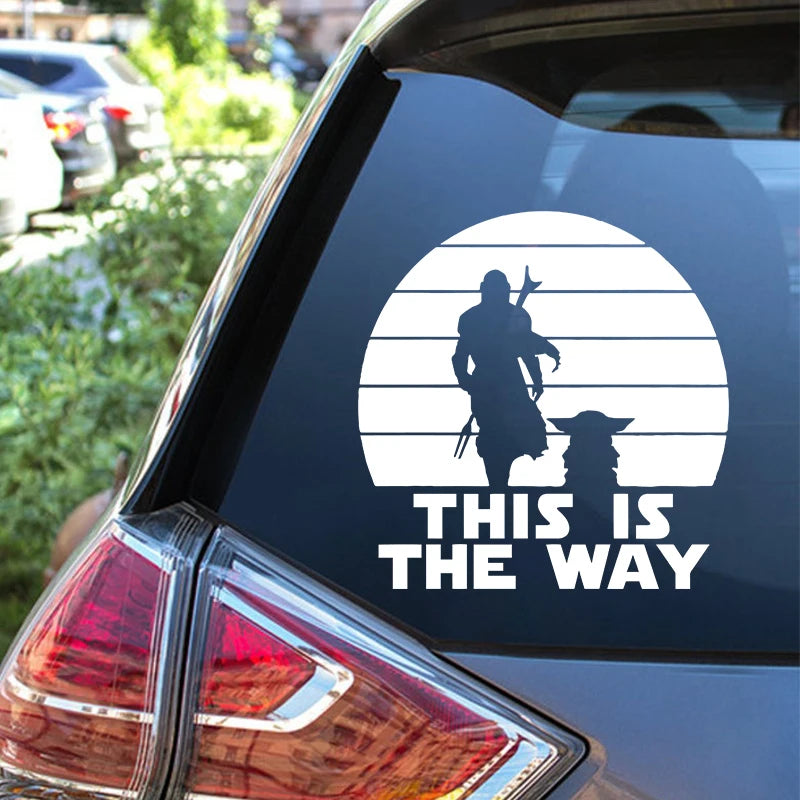 Classic Sci-Fi Vinyl Sticker – "This Is The Way" Car/Laptop Decor – Car Accessories | MotorWorld Marketplace