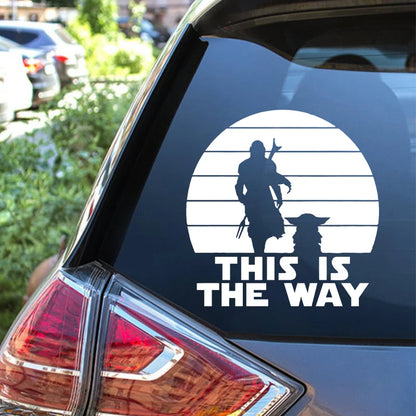 Classic Sci-Fi Vinyl Sticker – "This Is The Way" Car/Laptop Decor – Car Accessories | MotorWorld Marketplace