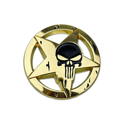 Universal Skull Emblem Badge Sticker