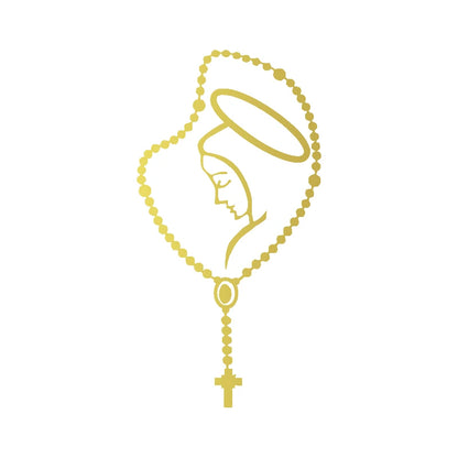 Rosary Virgin Mary Fatima Vinyl Decal – Pro Auto Sticker