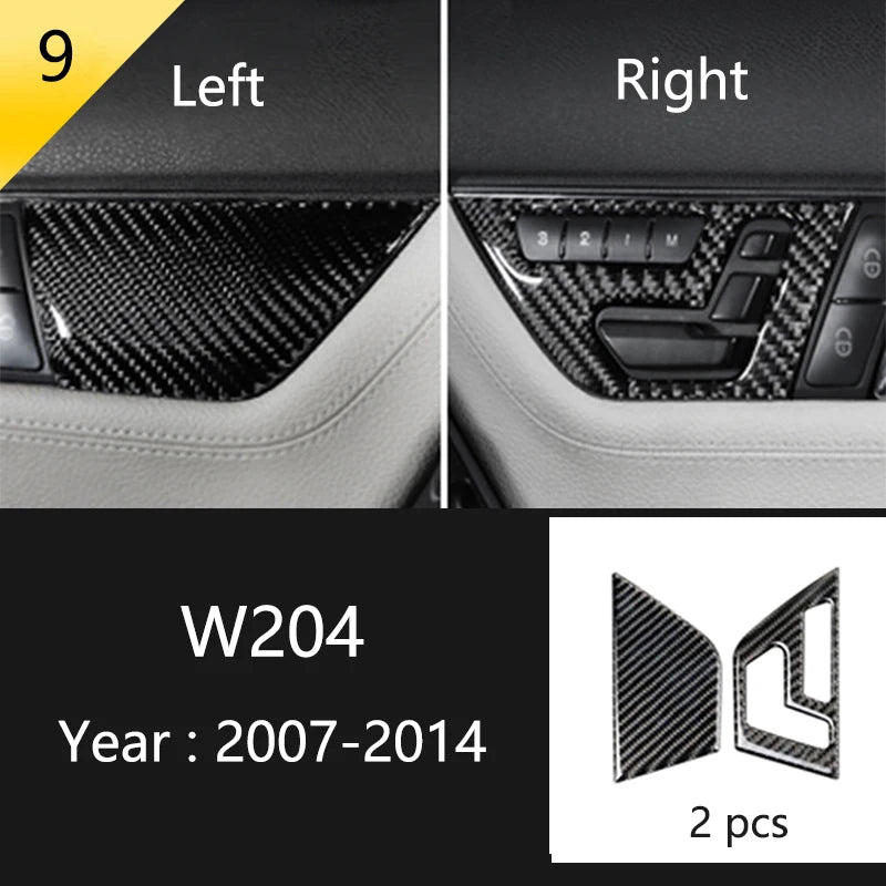 Carbon Fiber Window Trim for Mercedes C-Class W204/C180/C200 Type 9 – Car Accessories | MotorWorld Marketplace