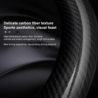 Carbon Fiber Leather Steering Wheel Cover for Mercedes-Benz