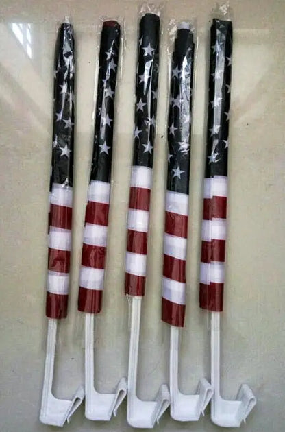 (12x18in) 30x45cm USA Car Window Flag w/ Durable Plastic Pole