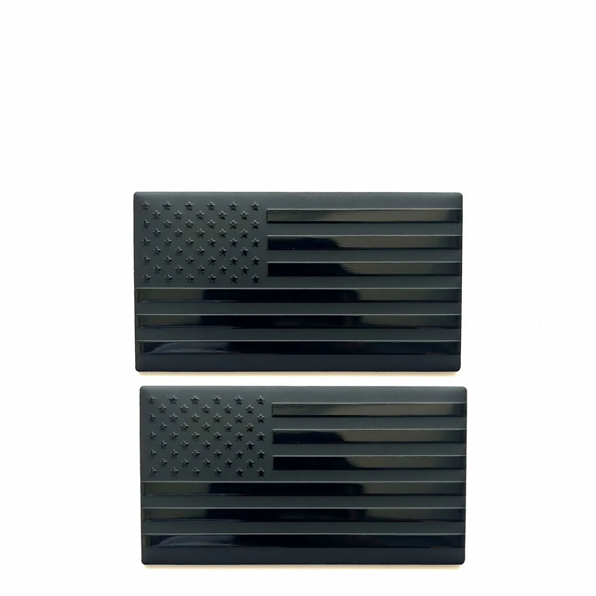 Aluminum Alloy US Flag Emblem Badge—Trunk/Side Car Decor black 2pc – Car Accessories | MotorWorld Marketplace