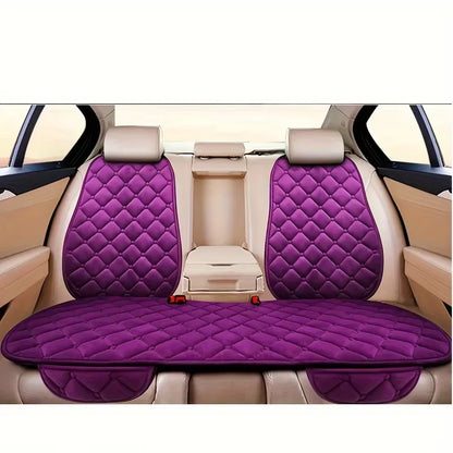 Plush Winter Car Seat Cushion Set – Ultra Soft, Antifreeze, 3pcs violet ash – Car Accessories | MotorWorld Marketplace