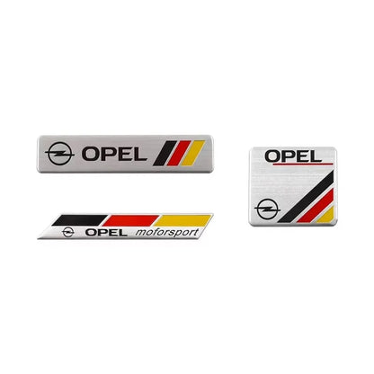 Opel Aluminum Badge Decal – Pro Auto Accessory