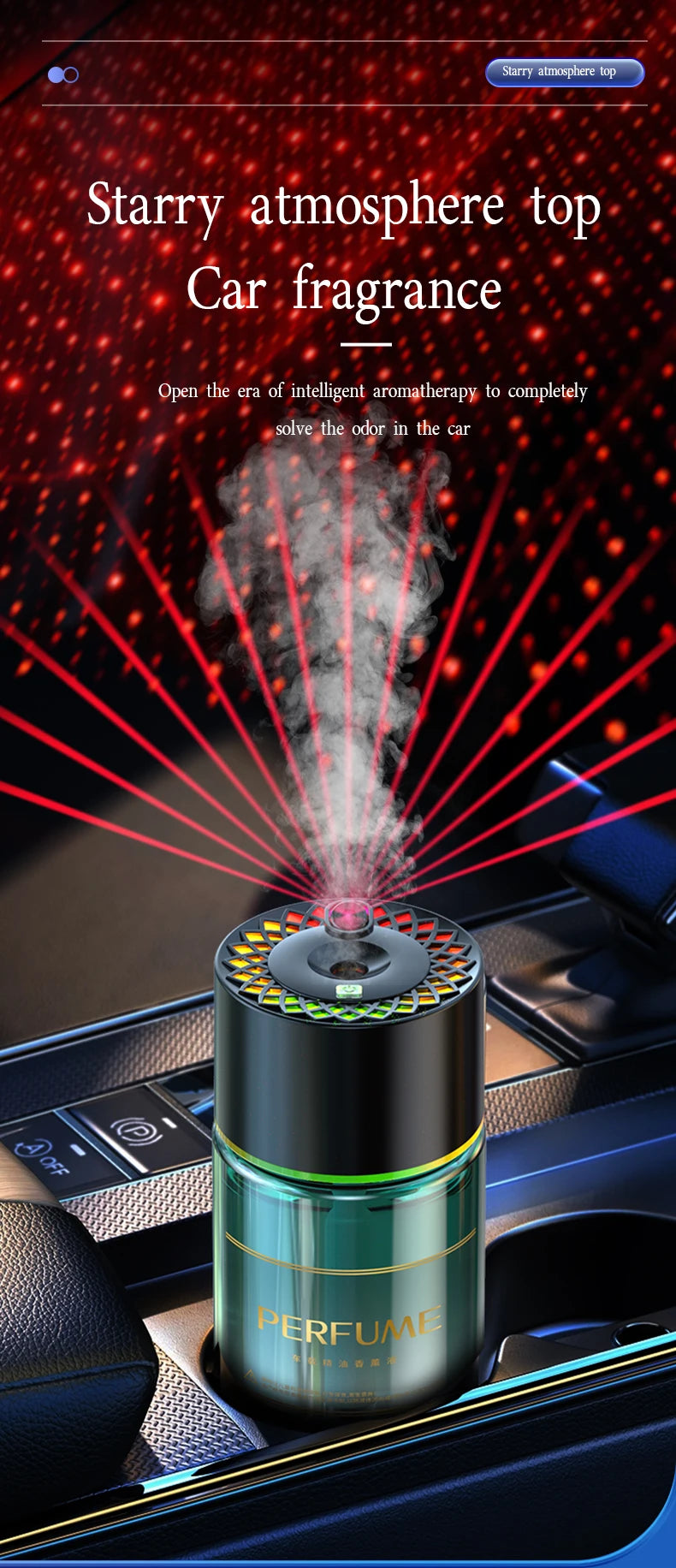 Car Aromatherapy Machine & Star Lamp | Pro Humidifier & Deodorizer