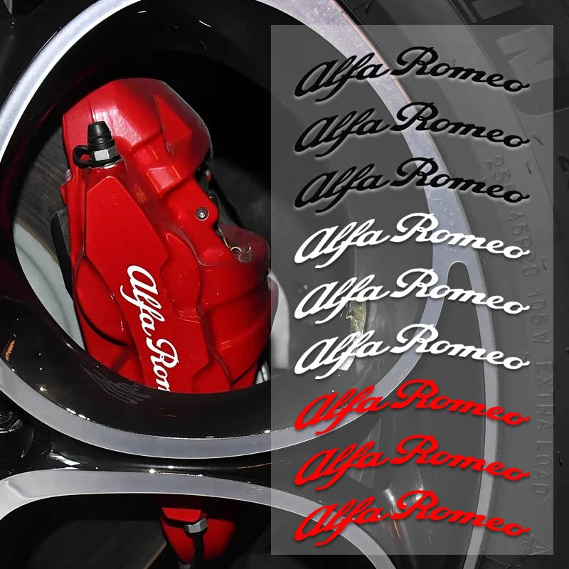 6pcs Alfa Romeo Brake Caliper Stickers Heat Resistant Decals – Car Accessories | MotorWorld Marketplace