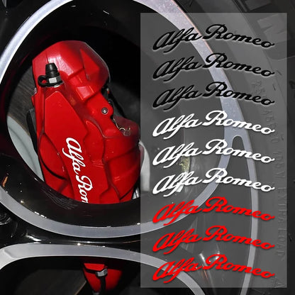 6pcs Alfa Romeo Brake Caliper Stickers Heat Resistant Decals – Car Accessories | MotorWorld Marketplace