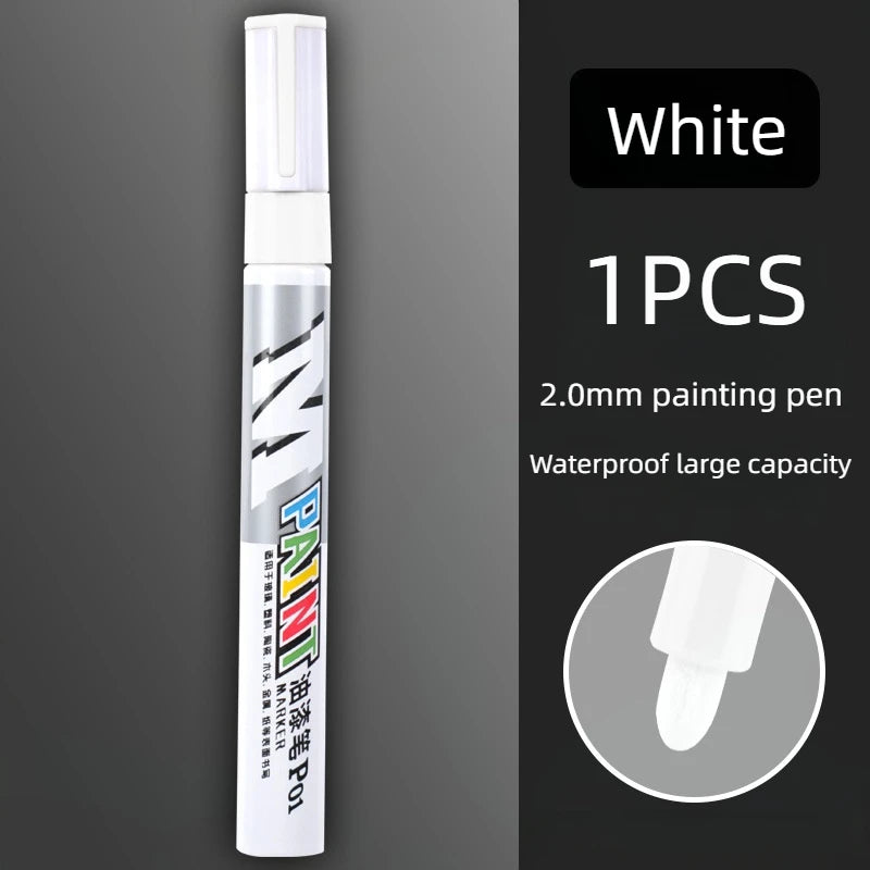 Car Paint Scratch Repair Pen Waterproof Marker – Multi-Color White – Car Accessories | MotorWorld Marketplace