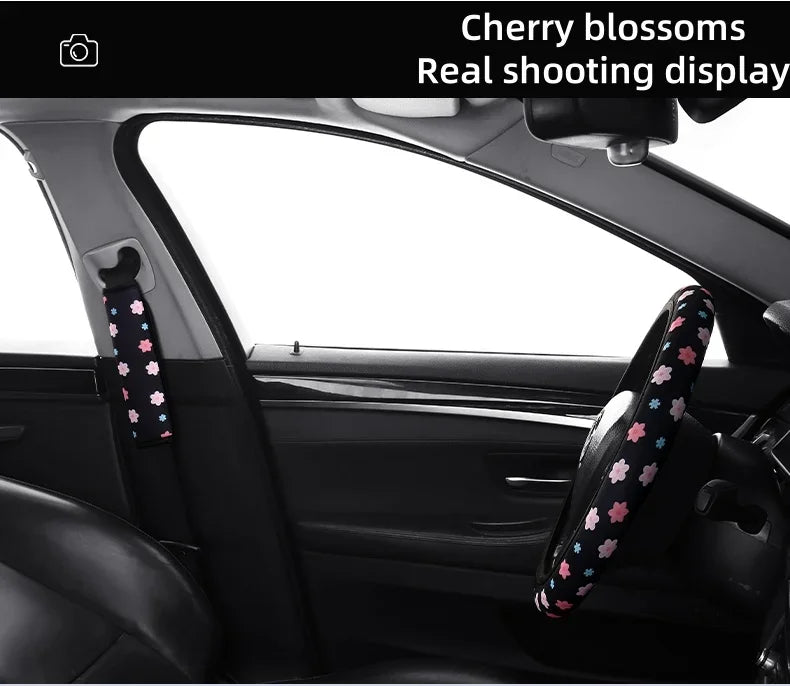 Floral Anti-Slip Universal Steering Wheel Cover – Pro Quality – Car Accessories | MotorWorld Marketplace