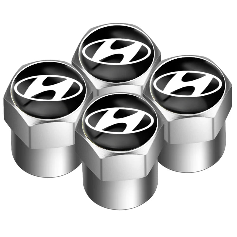 4Pcs Tire Valve Dust Caps for Hyundai