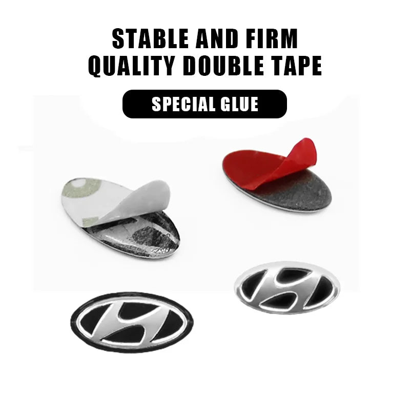 5Pcs 3D Aluminum Key Emblem Decal Set for Top Car Brands