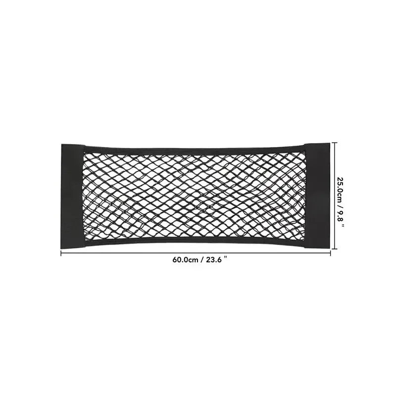 Filet de rangement universel à double maille pour coffre de voiture et filet coupe-feu