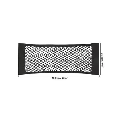 Filet de rangement universel à double maille pour coffre de voiture et filet coupe-feu