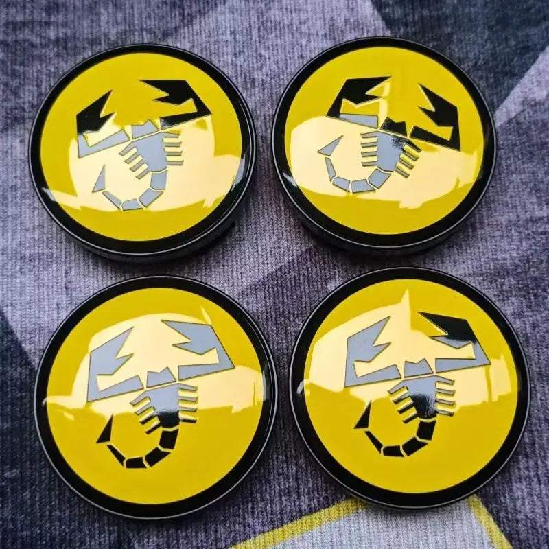 4pcs 60mm(2.4") Wheel Hub Caps Fit Fiat 500 Punto Stilo Bravo