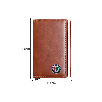 ID Card Wallet Pouch for Alfa Romeo 147 159 Giulietta Giulia
