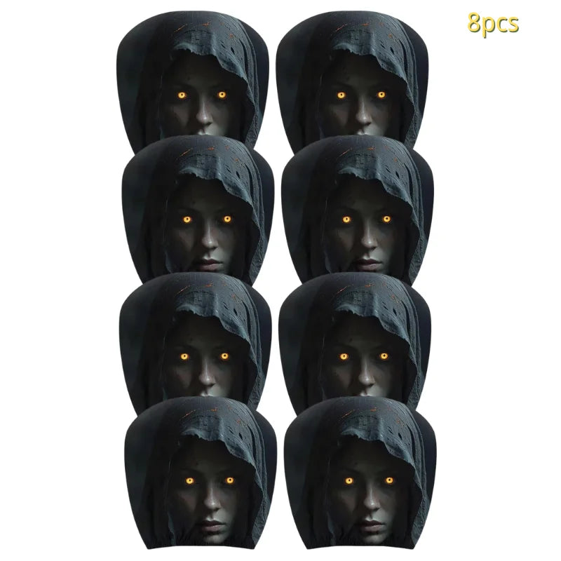 Halloween Reaper Headrest Covers – Horror Car Decor 8pcs – Car Accessories | MotorWorld Marketplace