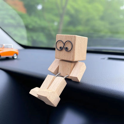 Handmade Wooden Shaking Man Dashboard Ornament – 2 Styles – Car Accessories | MotorWorld Marketplace