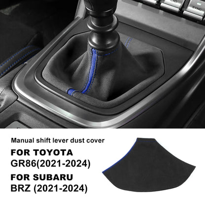 Suede Shift Boot for BRZ ZD8 GR86 ZN8 2021-2025 RHD/LHD Blue – Car Accessories | MotorWorld Marketplace