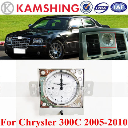 Horloge de tableau de bord et anneau de ventilation CAPQX OEM pour Chrysler 300C